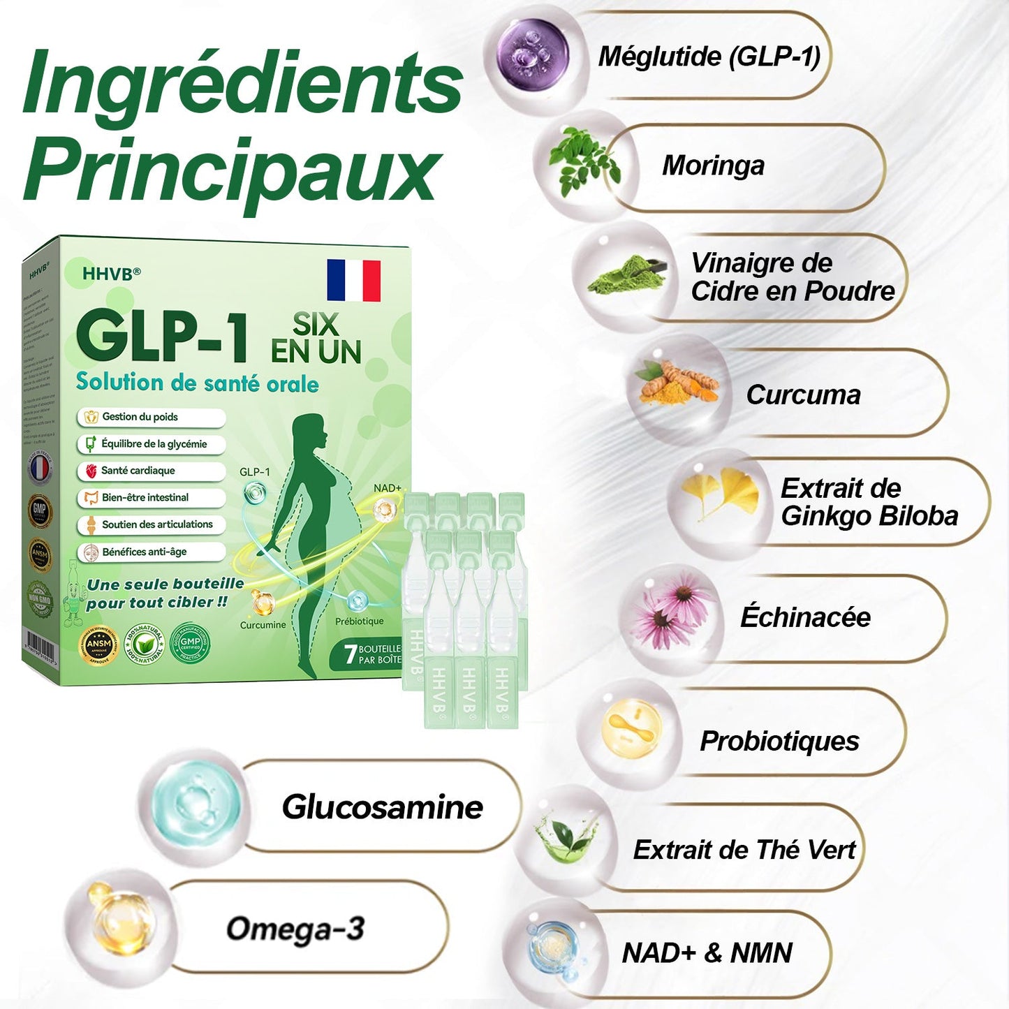 Profitez d'une réduction de 30 % sur HHVB pendant une durée limitée. En achetant 6 boîtes à la fois (soit 42 jours d'utilisation), vous bénéficierez non seulement d'un effet stable, mais aussi d'une offre combinée très avantageuse ! 👍